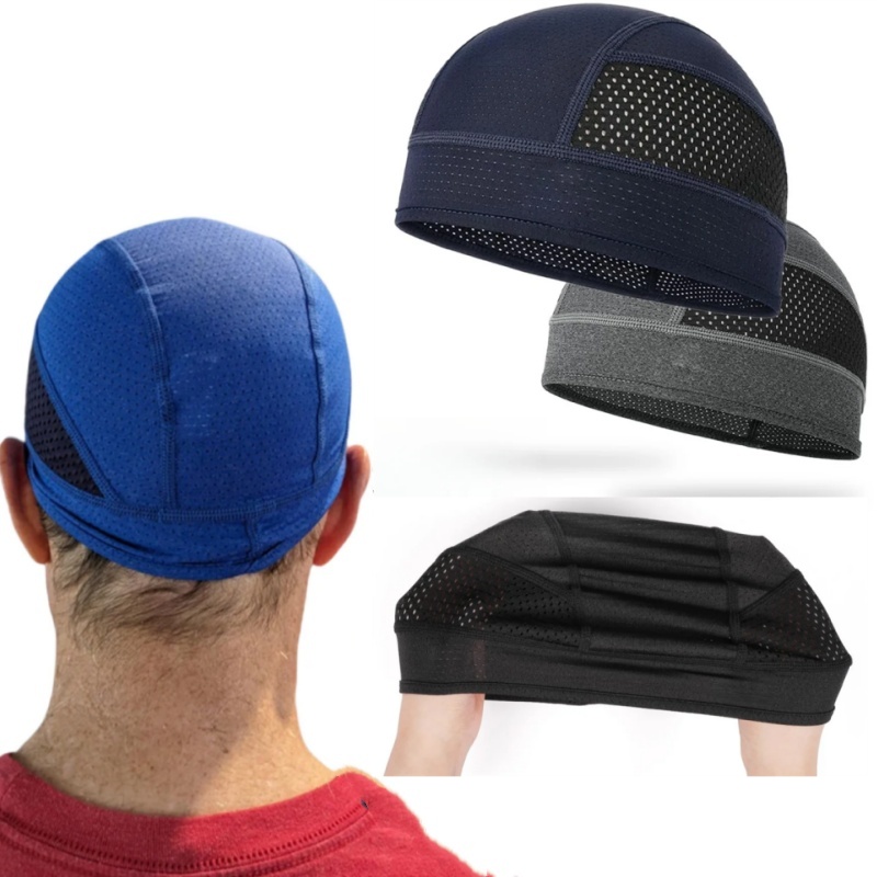 Skull Cap Helmet Liner - 여름용 속건 통기성 메쉬 러닝 비니