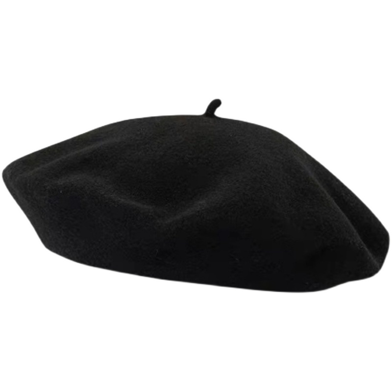 Beret French Wool - 여성 클래식 울 베레모 모자 단색