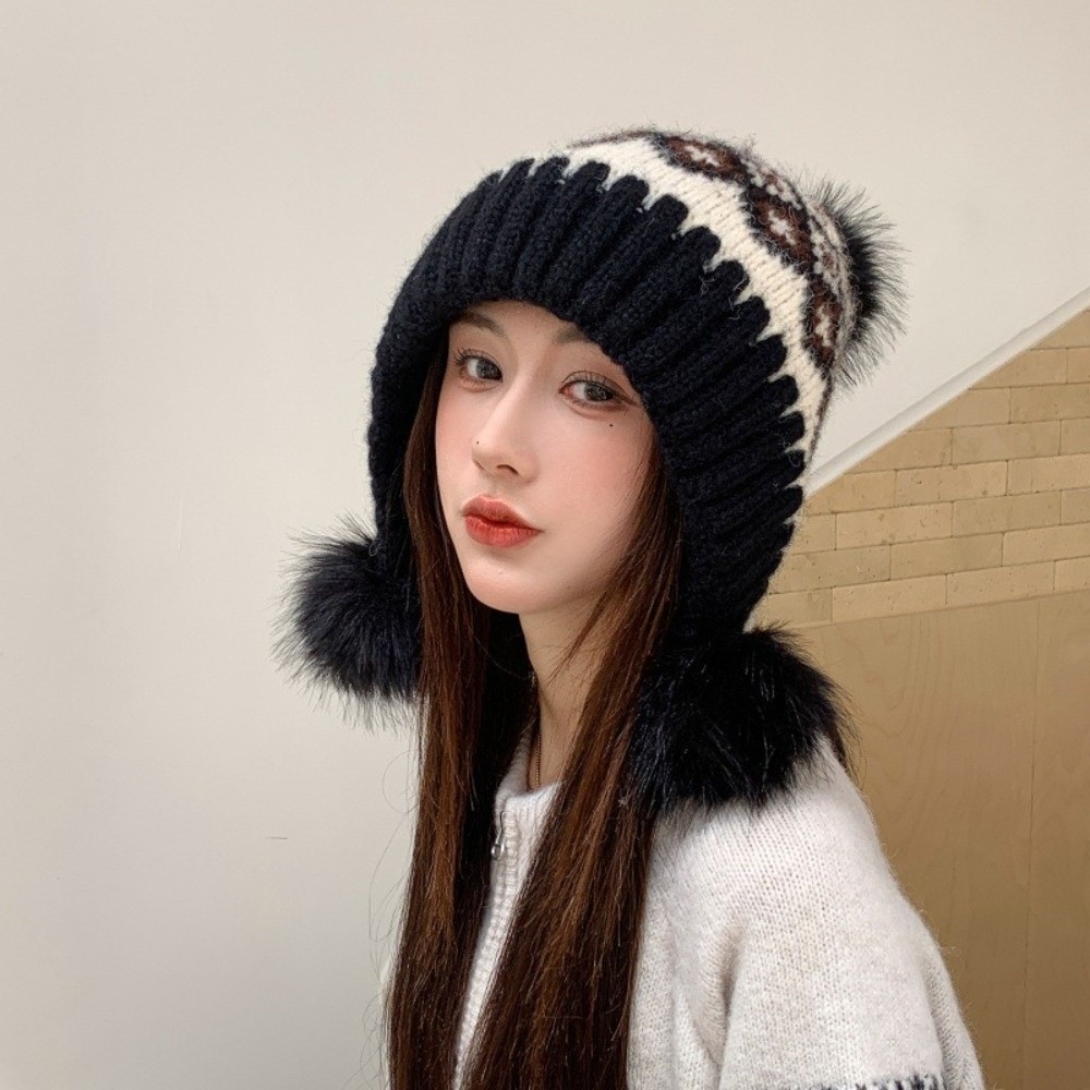 한국 스타일 폴리에스터 페어아일 트래퍼 모자, 큰 머리 - Trapper Hat Ear Flap 리뷰 및 가격
