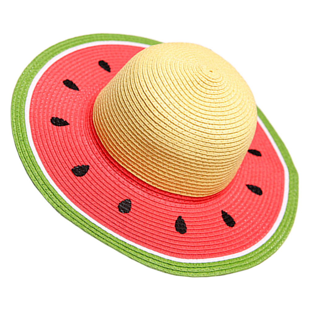 여아용 수박 밀짚모자 여름 와이드 브림 선캡 자외선 차 - Sun Hat Wide Brim 리뷰 및 가격