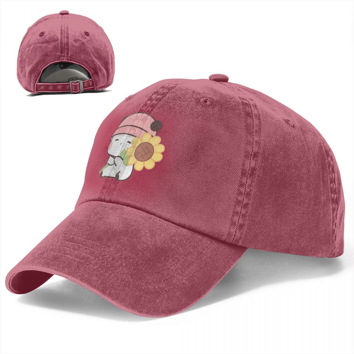 워싱 남성용 야구 모자, 해바라기 부부, 사랑 꽃, 트 - Golf Cap Dad 리뷰 및 가격