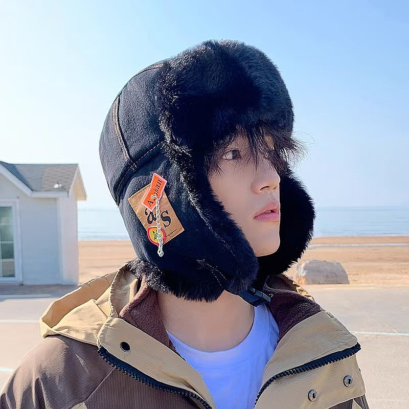 남녀공용 겨울 플리스 안감 트래퍼 모자, 두꺼운 방풍  - Trapper Hat Ear Flap 리뷰 및 가격
