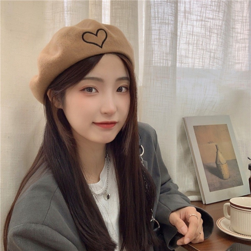 패션 따뜻한 겨울 울 베레모 모자 레트로 단색 심플 캡 - Beret French Wool 리뷰 및 가격