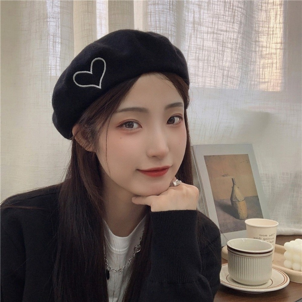 패션 따뜻한 겨울 울 베레모 모자 레트로 단색 심플 캡 - Beret French Wool 리뷰 및 가격
