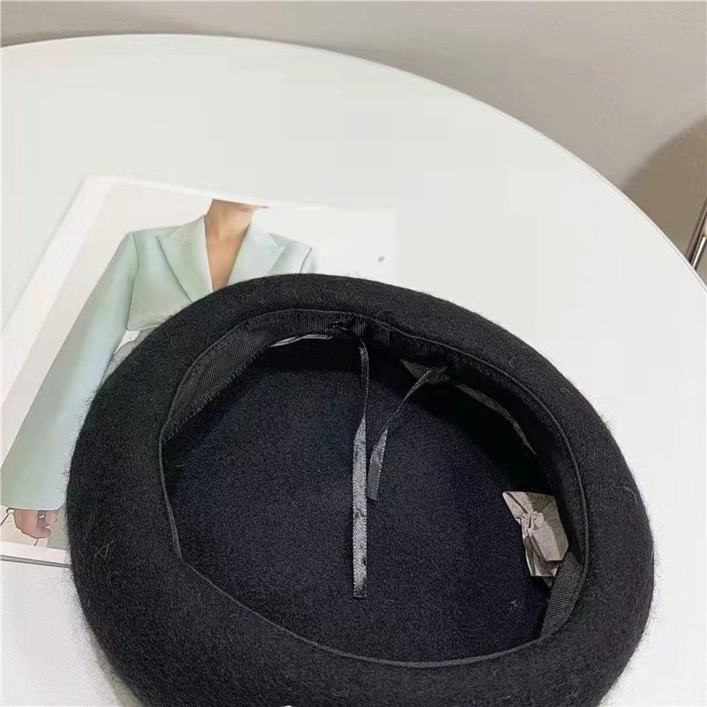 패션 따뜻한 겨울 울 베레모 모자 레트로 단색 심플 캡 - Beret French Wool 리뷰 및 가격